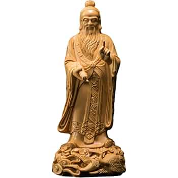 お宮　木像　工芸品　彫刻 Amazon.co.jp: 彫刻18Cmlaozi歴史上の人々木像工芸品木像風水